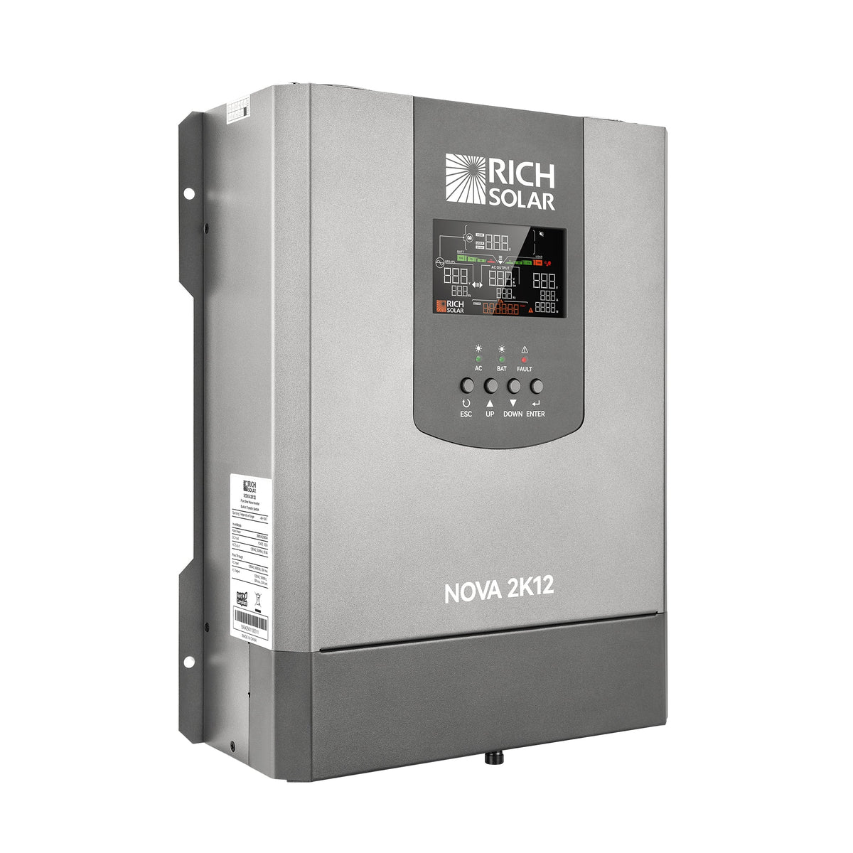 Rich Solar NOVA SWITCH 2K 2000W 12V Pure Sine Wave Inverter with Built-in Transfer Switch