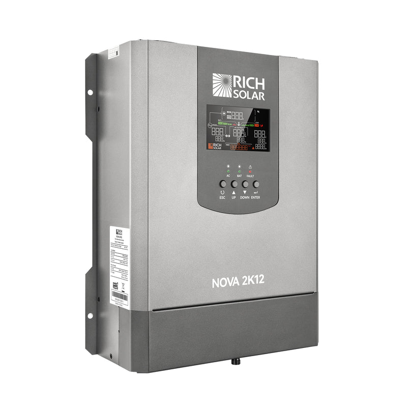 Rich Solar NOVA SWITCH 2K 2000W 12V Pure Sine Wave Inverter with Built-in Transfer Switch