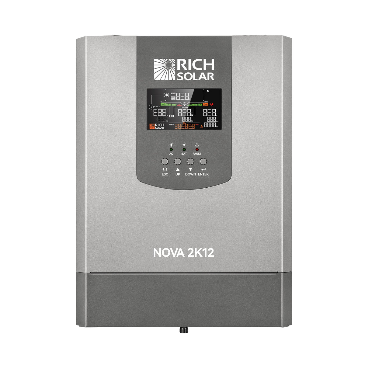 Rich Solar NOVA SWITCH 2K 2000W 12V Pure Sine Wave Inverter with Built-in Transfer Switch
