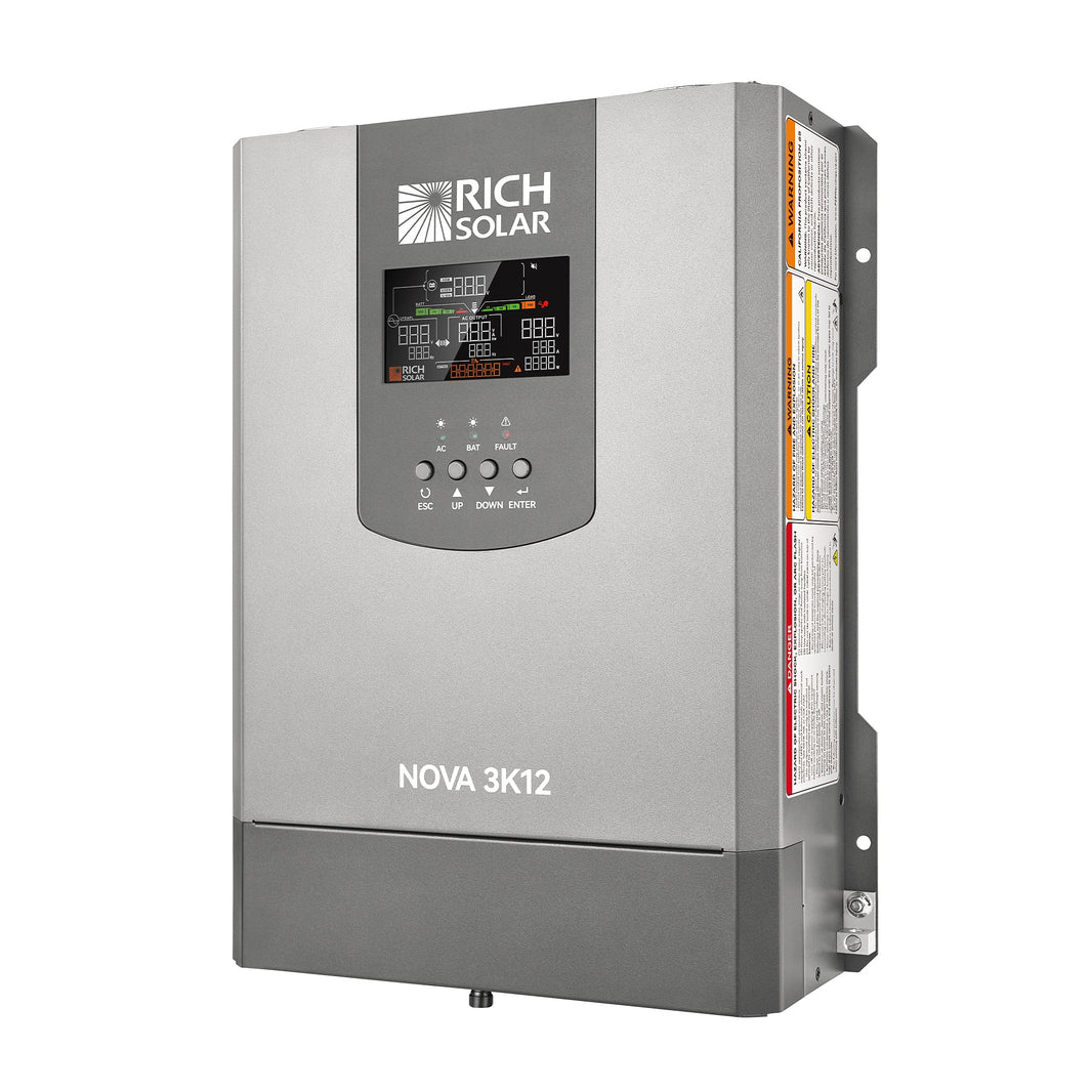 Rich Solar NOVA SWITCH 3K 3000W 12V Pure Sine Wave Inverter with Built-in Transfer Switch