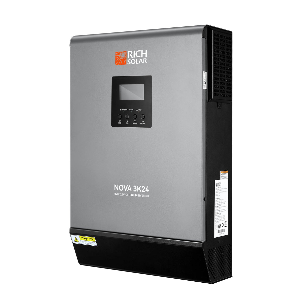 Rich Solar NOVA MAX 3K 3000 Watt (3kW) 24 Volt Off-Grid Hybrid Solar Inverter