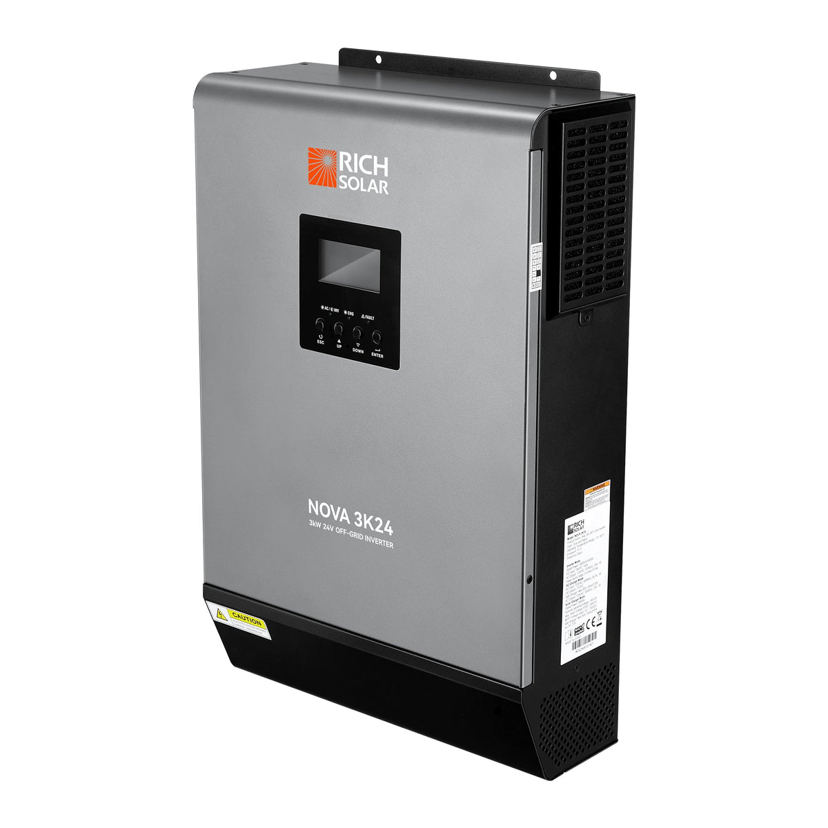 Rich Solar NOVA MAX 3K 3000 Watt (3kW) 24 Volt Off-Grid Hybrid Solar Inverter