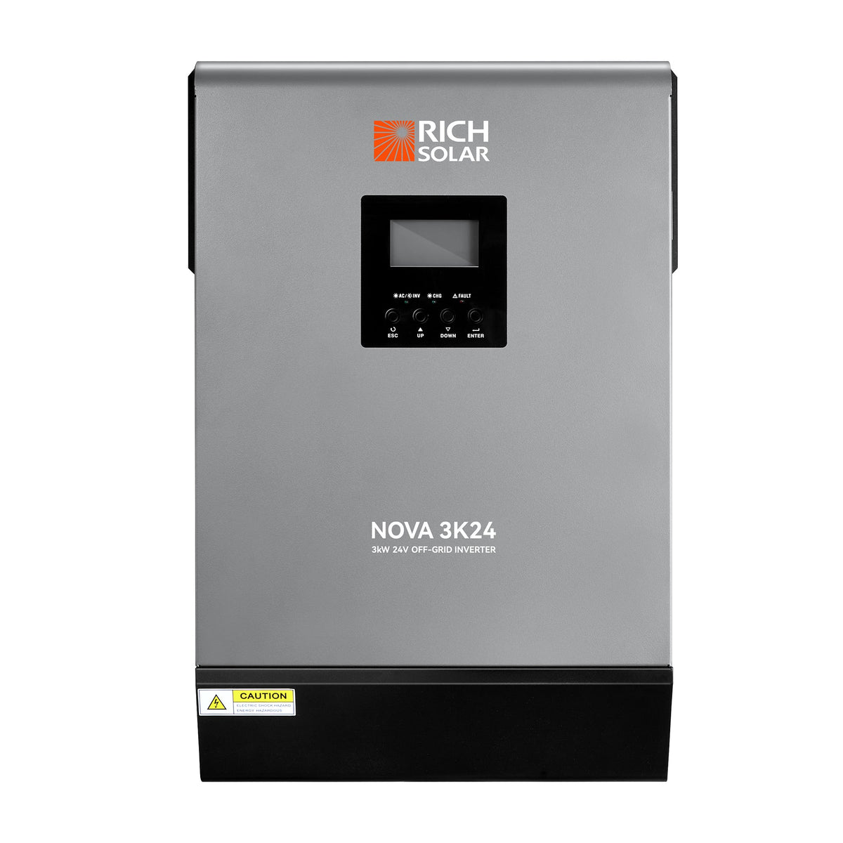 Rich Solar NOVA MAX 3K 3000 Watt (3kW) 24 Volt Off-Grid Hybrid Solar Inverter