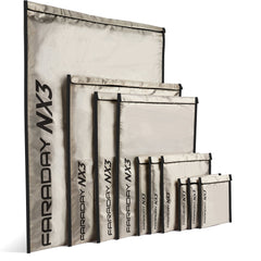 Faraday Defense NX3 Kit, 10 Faraday Bags (Phone to 18" x 28")