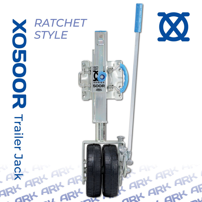 ARK XO500R ratchet style off-road trailer jack - view 2