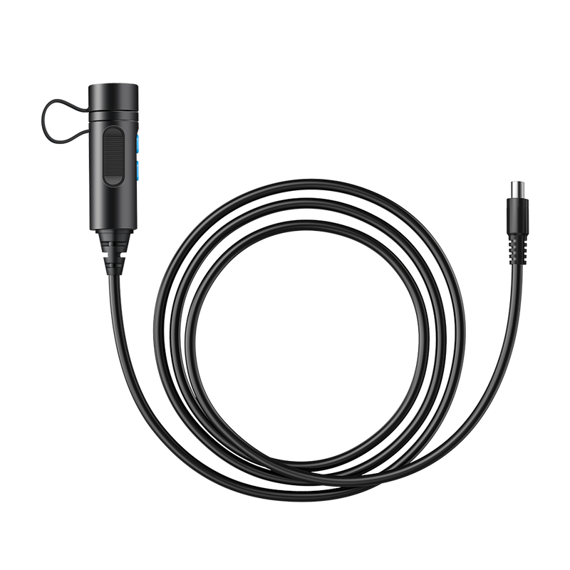 BLUETTI P090D external battery connection cable coiled with connectors