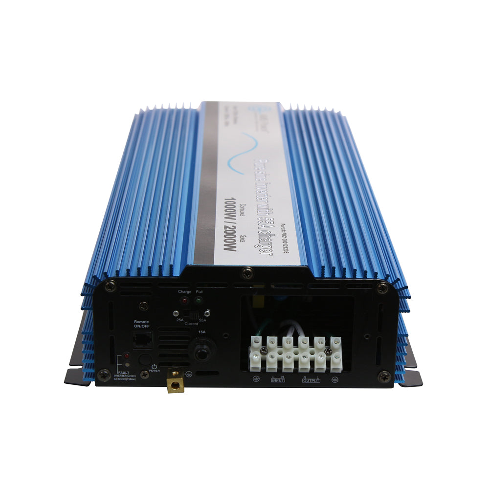 AIMS Power 1000W Pure Sine Inverter Charger 12V, 25A/55A Charger - view 4