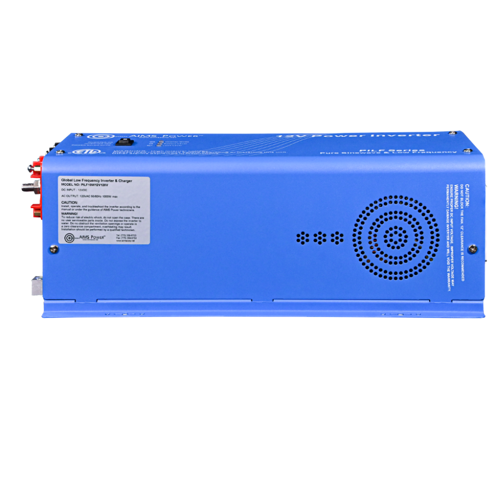 AIMS Power 1500W Low Frequency Pure Sine Inverter 12V, 300% Surge - view 5