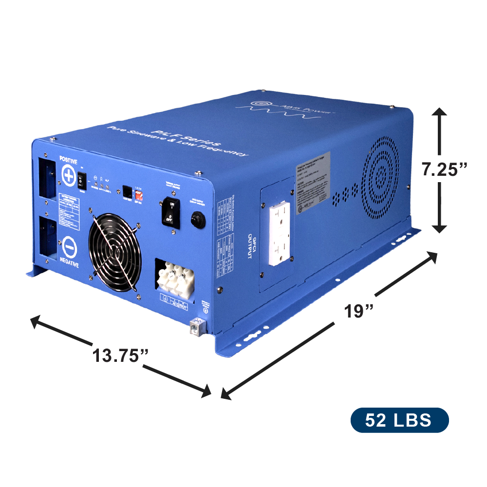 AIMS Power 2000W Low Frequency Pure Sine Inverter 12V, 300% Surge - view 2