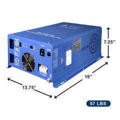 AIMS Power 3000W Low Frequency Pure Sine Inverter 12V, 300% Surge - view 2
