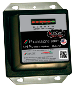 DualPRO PS1 Professional Series 1-Bank 15A 12V Marine Battery Charger