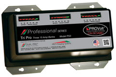 DualPRO PS3 Professional Series 3-Bank 45A (3 x 15A) 12V/36V Marine Battery Charger