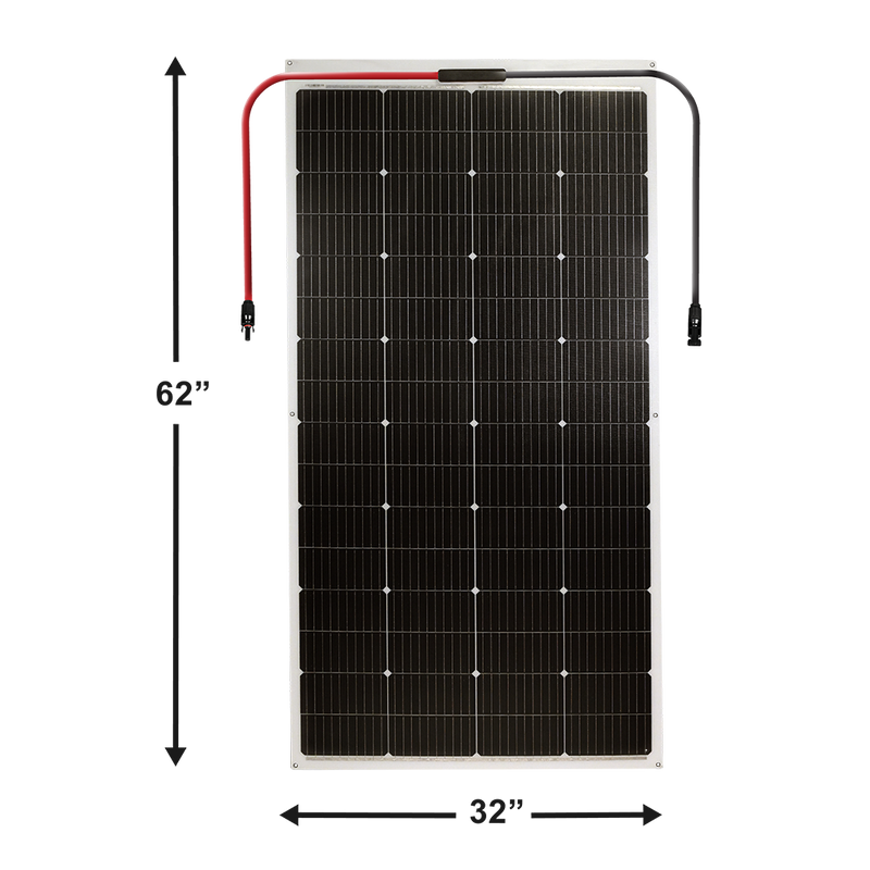 AIMS Power 230W Flexible Slim Monocrystalline Solar Panel - view 5