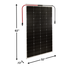 AIMS Power 230W Flexible Slim Monocrystalline Solar Panel - view 3