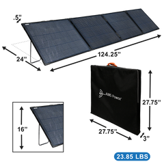 AIMS Power 360W Portable Folding Solar Panel with Carry Case - view 4