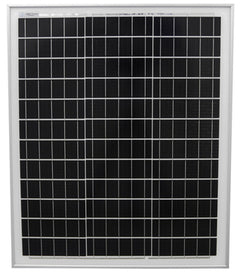 AIMS Power 50W Monocrystalline Solar Panel, Rigid Aluminum Frame