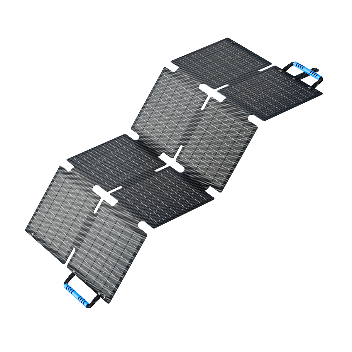 BLUETTI SORA 60 portable solar panel unfolded front view