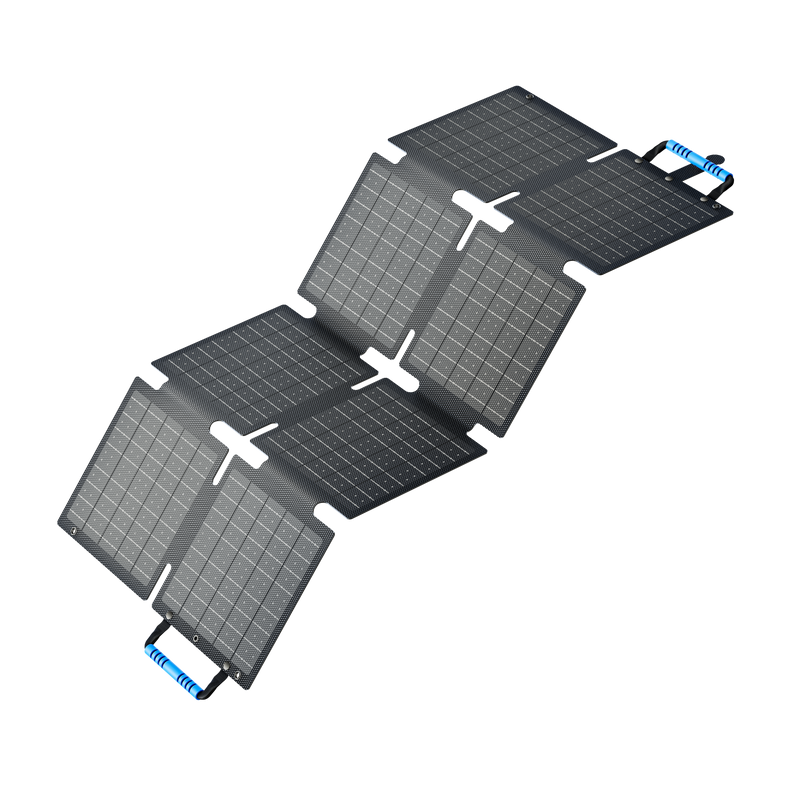 BLUETTI SORA 60 portable solar panel unfolded front view