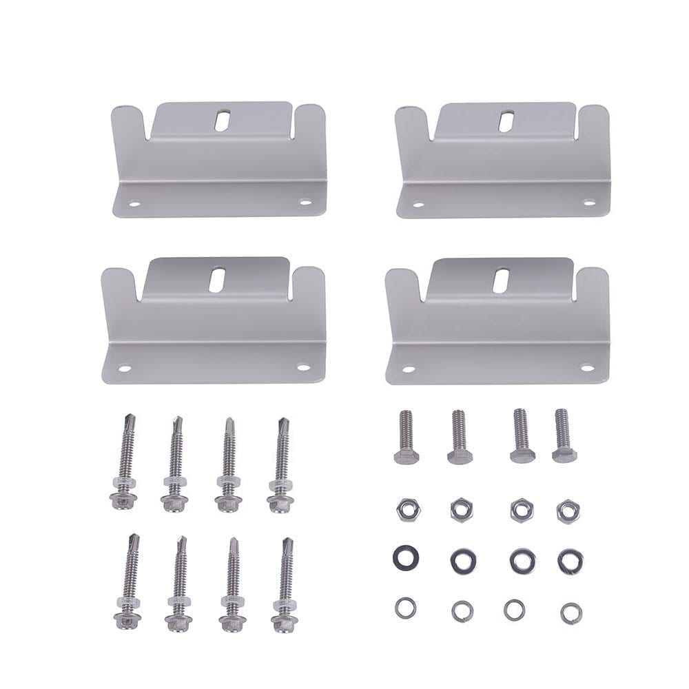 Solar Panel Z Bracket Mounting Kit 4 Piece Set – RVs, Boats, Vans – RV Parts Giant
