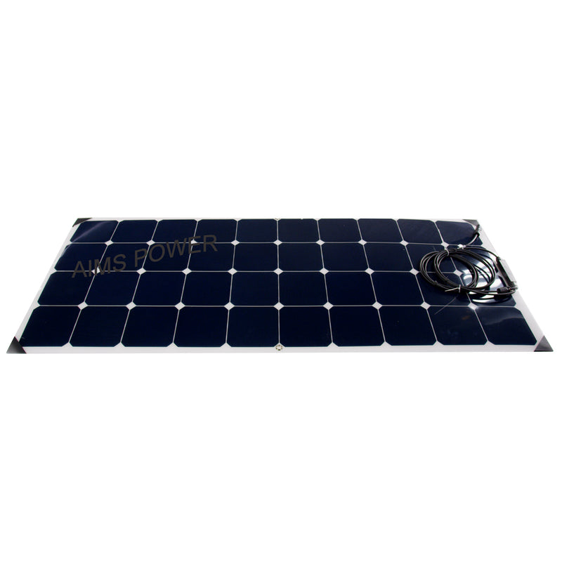 AIMS Power 130W Flexible Slim Monocrystalline Solar Panel - view 2