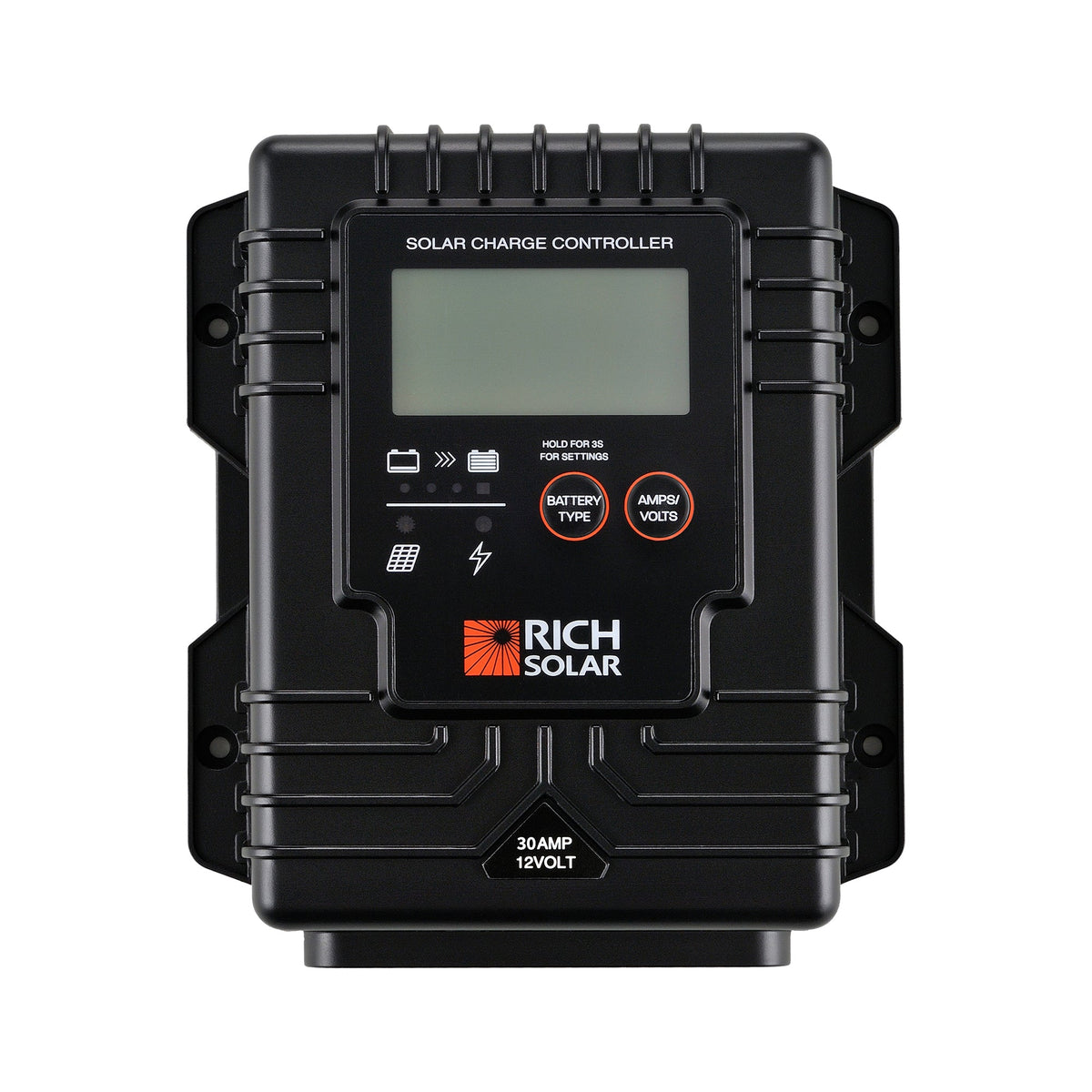 Rich Solar BRAVO Waterproof 30 30 Amp Waterproof PWM Solar Charge Controller
