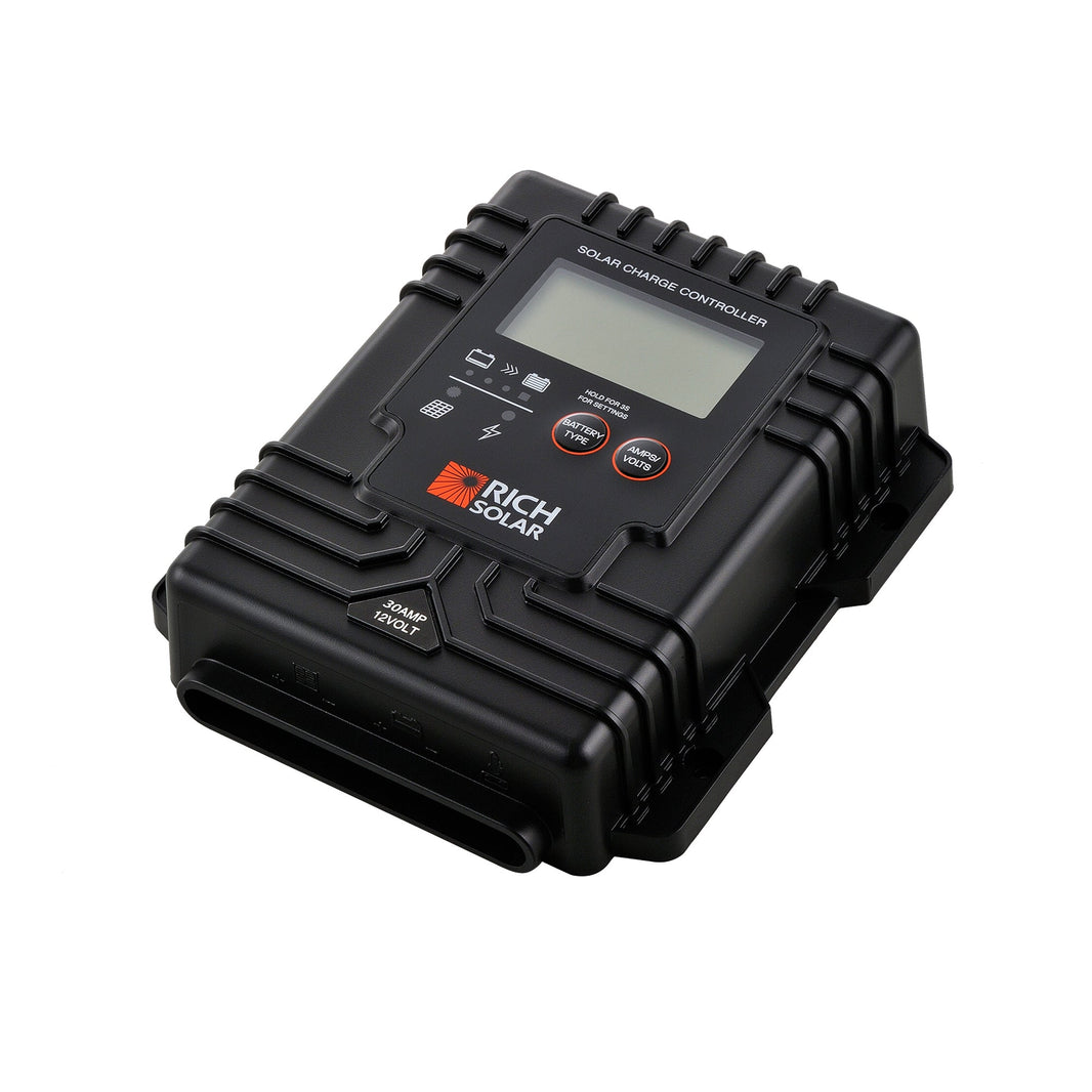Rich Solar BRAVO Waterproof 30 30 Amp Waterproof PWM Solar Charge Controller