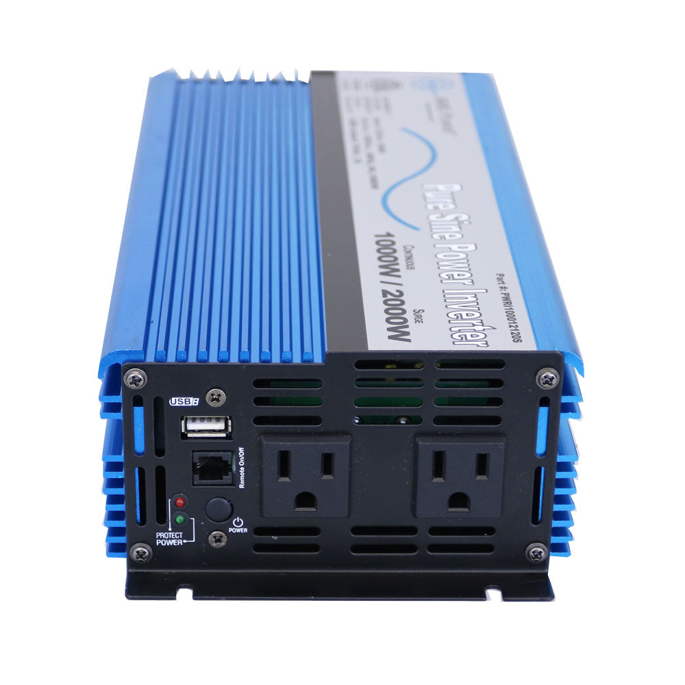 AIMS Power Lynx Kit: 100W Slim Solar, 1000W Inverter, 1.28kWh Battery - view 7