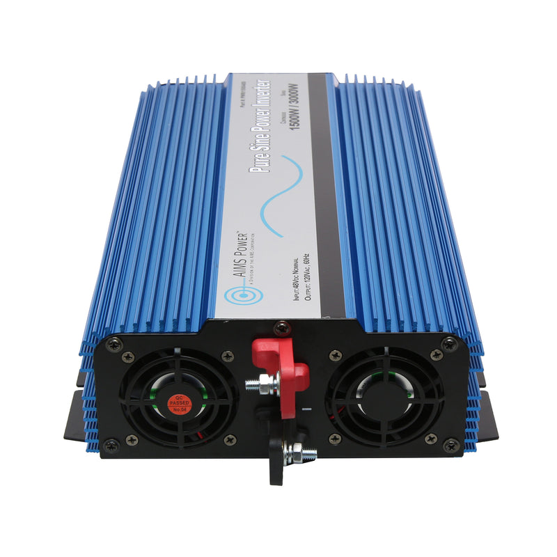 AIMS Power 1200W Pure Sine Inverter 12V with Transfer Switch, Hardwire - view 3