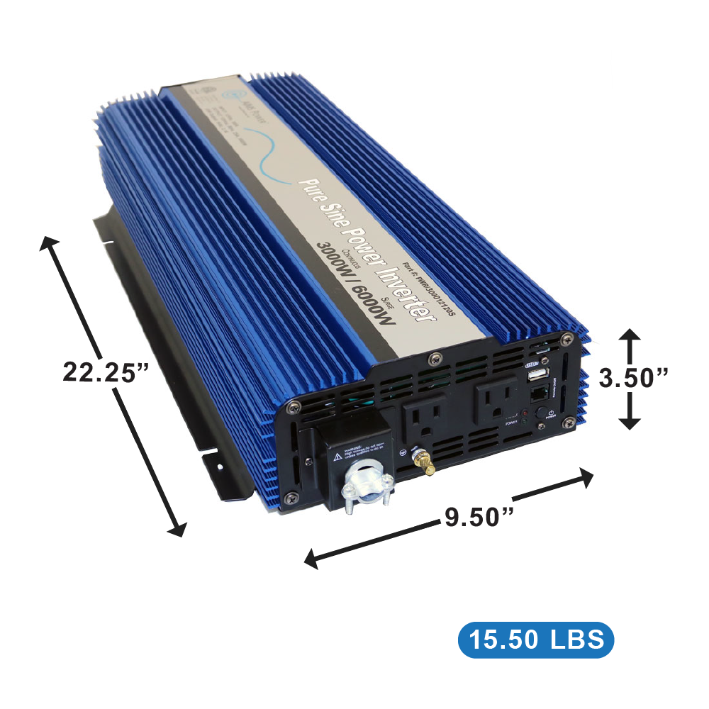AIMS Power Bristlecone Kit: 460W Flex Solar, 3000W Inverter, 2.5kWh - view 2