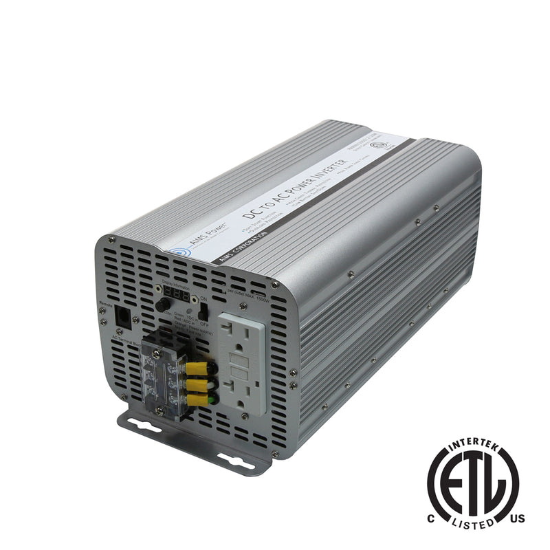 AIMS Power 3000W Modified Sine Power Inverter 12V, ETL Listed