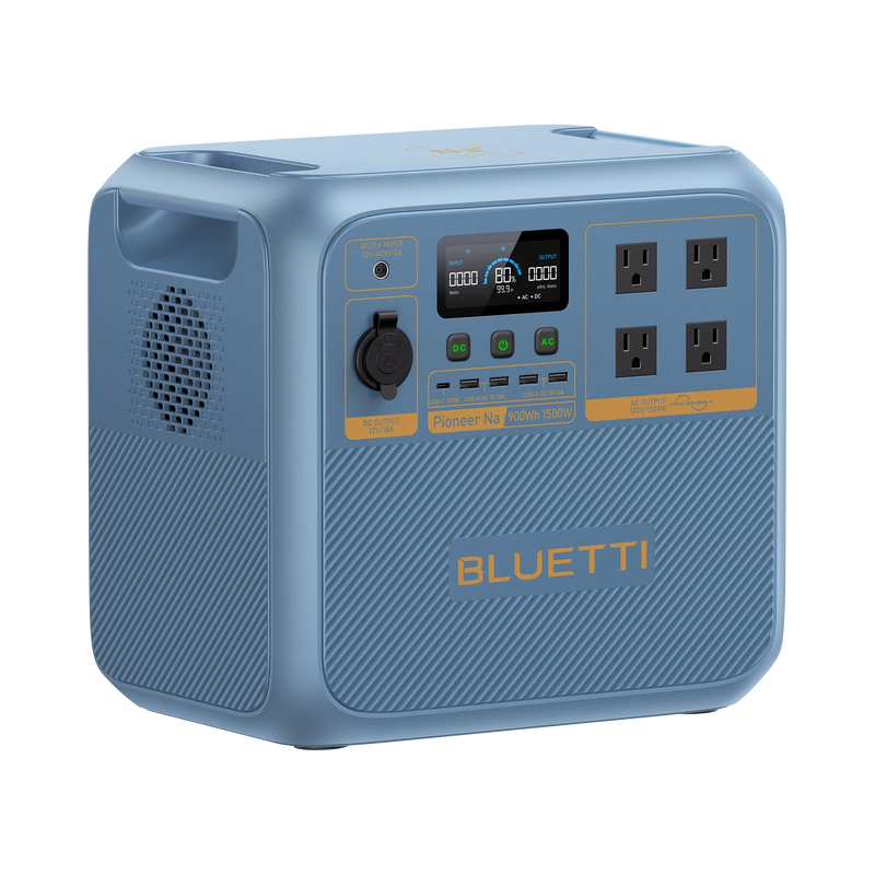 BLUETTI Pioneer Na power station with Charger 1 alternator charger