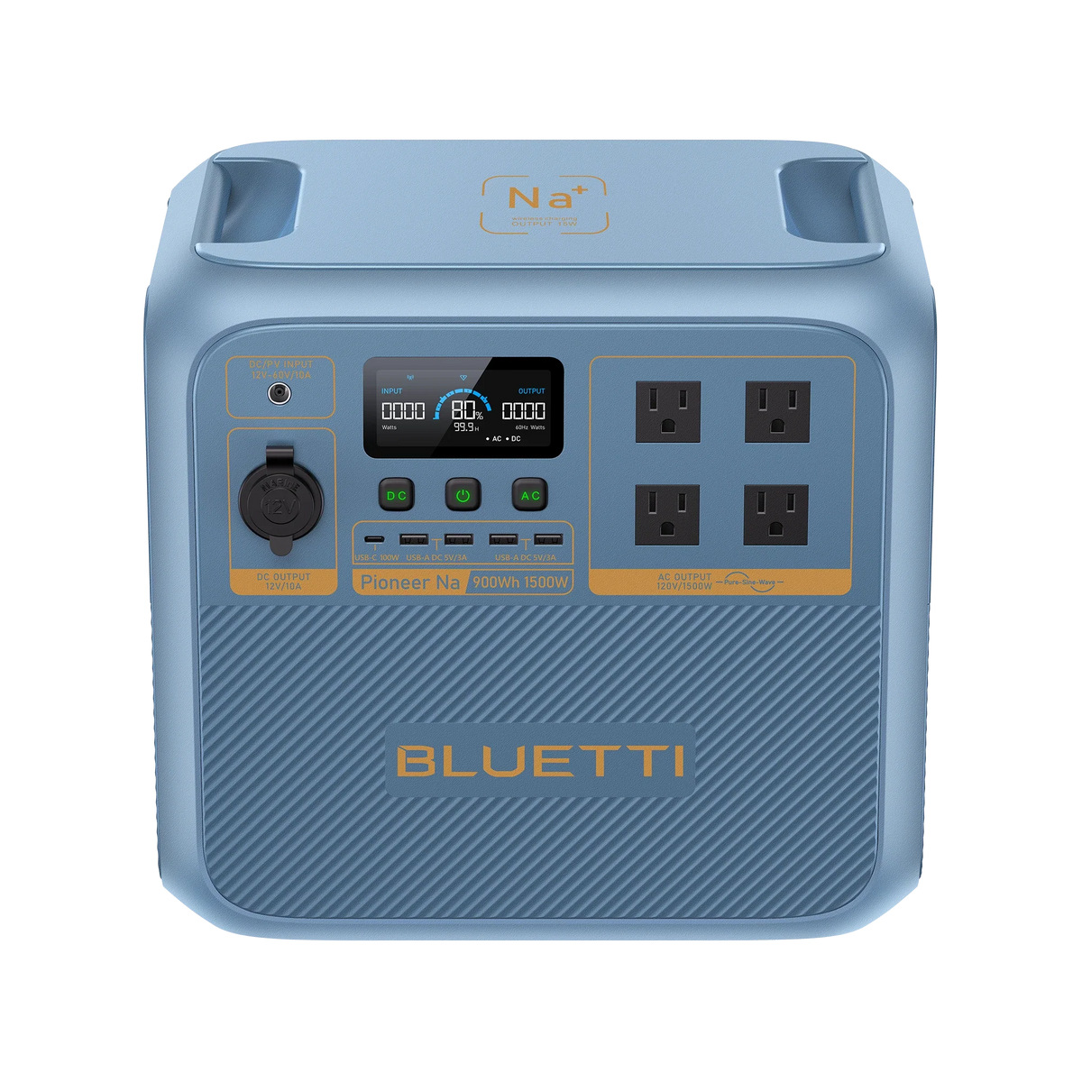 BLUETTI Pioneer Na sodium-ion power station with 200W panel