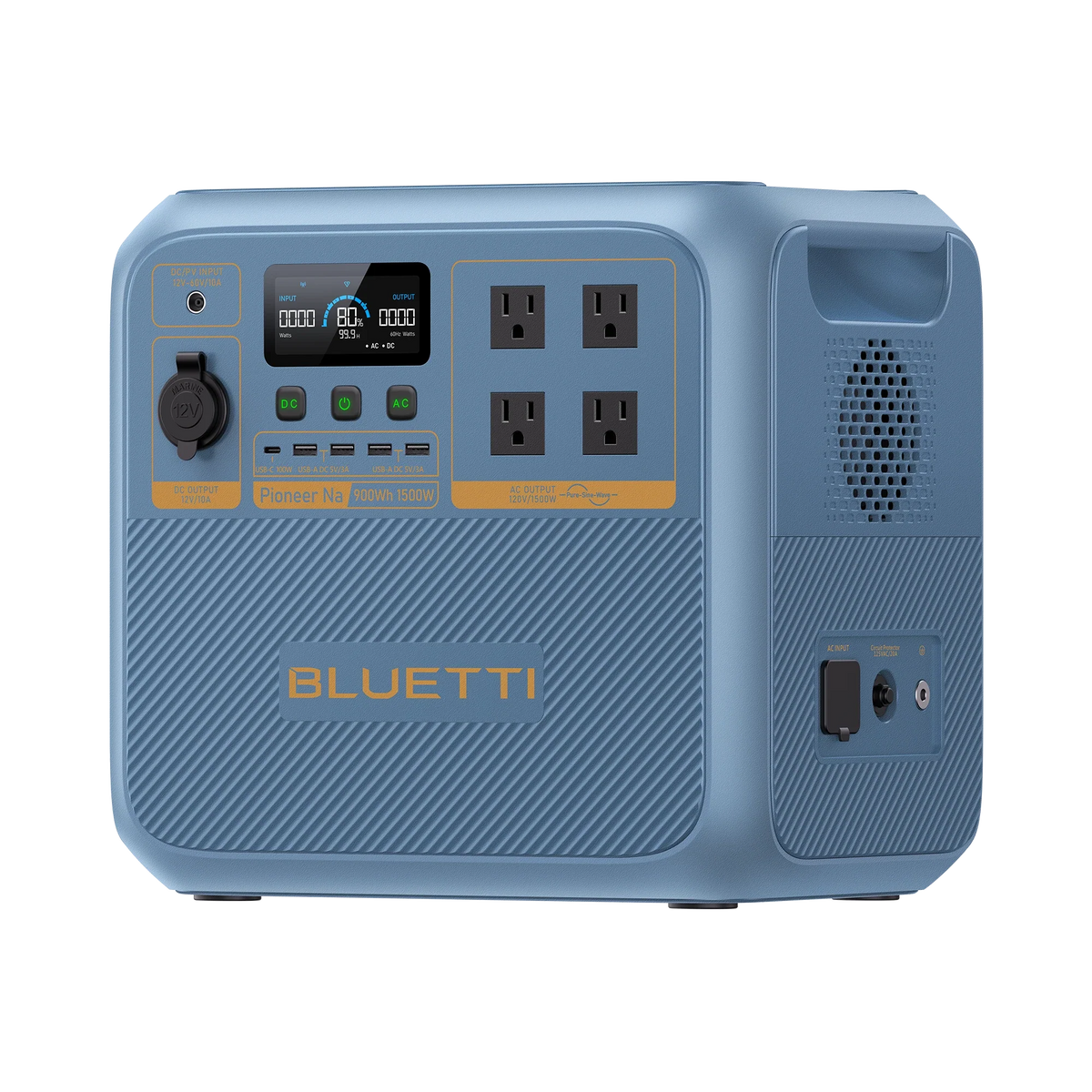 BLUETTI Pioneer Na power station with Charger 1 alternator charger
