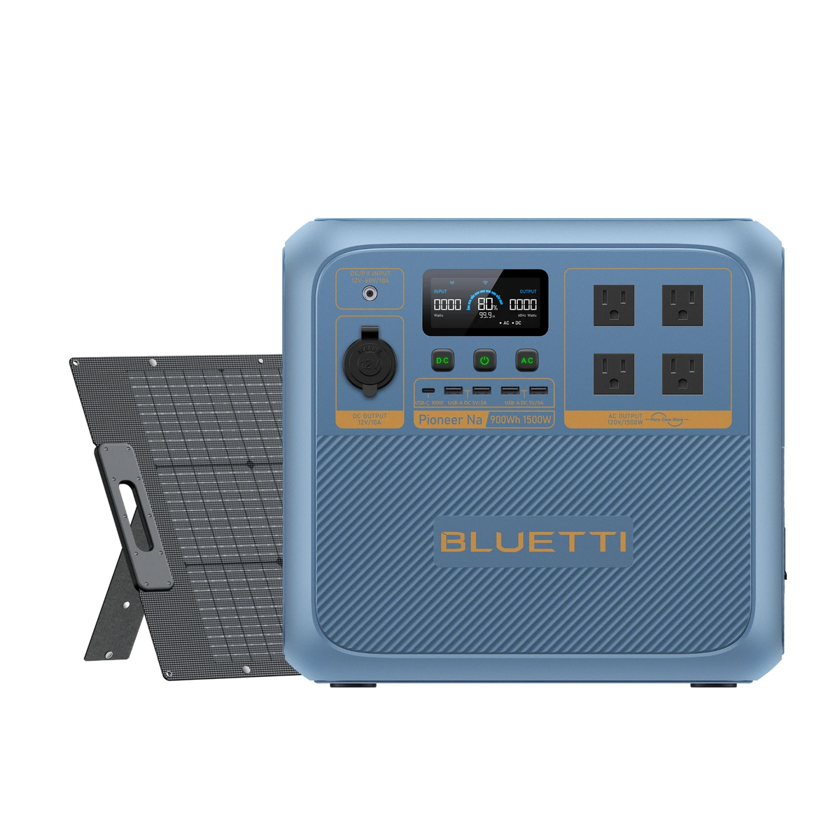BLUETTI Pioneer Na sodium-ion power station with 200W panel