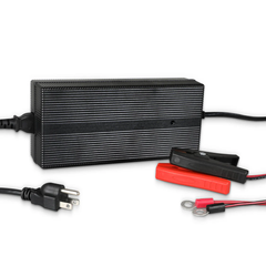 Renogy AC-to-DC LFP portable battery charger with clip cables