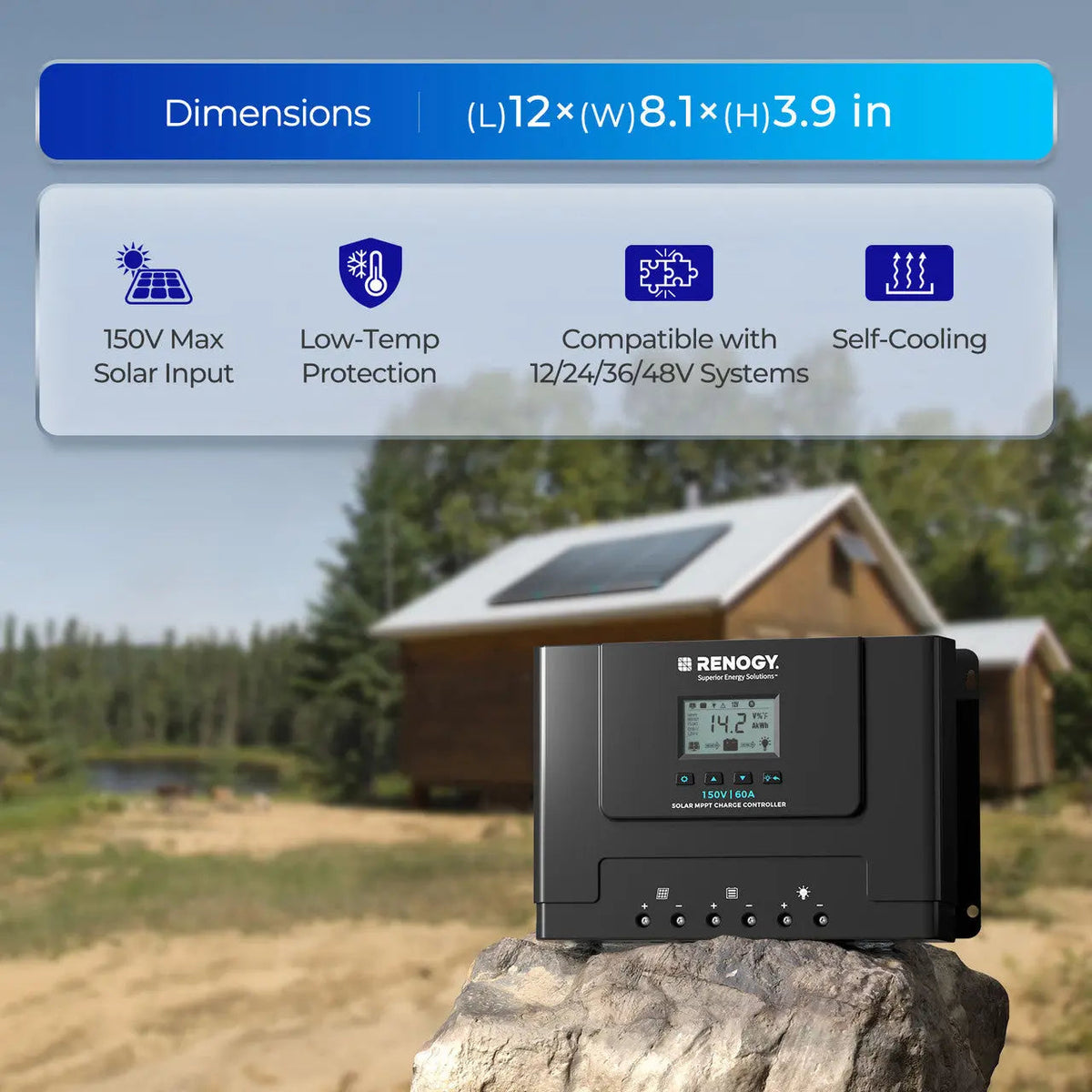 Renogy Rover Lite 60A MPPT solar charge controller