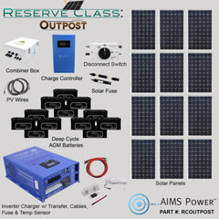 AIMS Power Outpost Kit: 3960W Solar, 12kW Inverter Charger, 28.8kWh