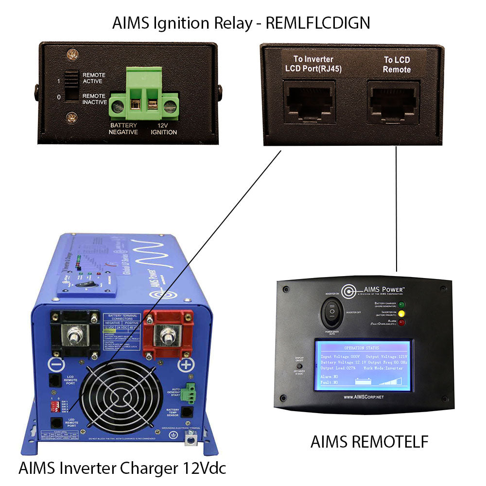 AIMS Power Ignition Trigger Relay Switch for Low Frequency Inverters - view 6