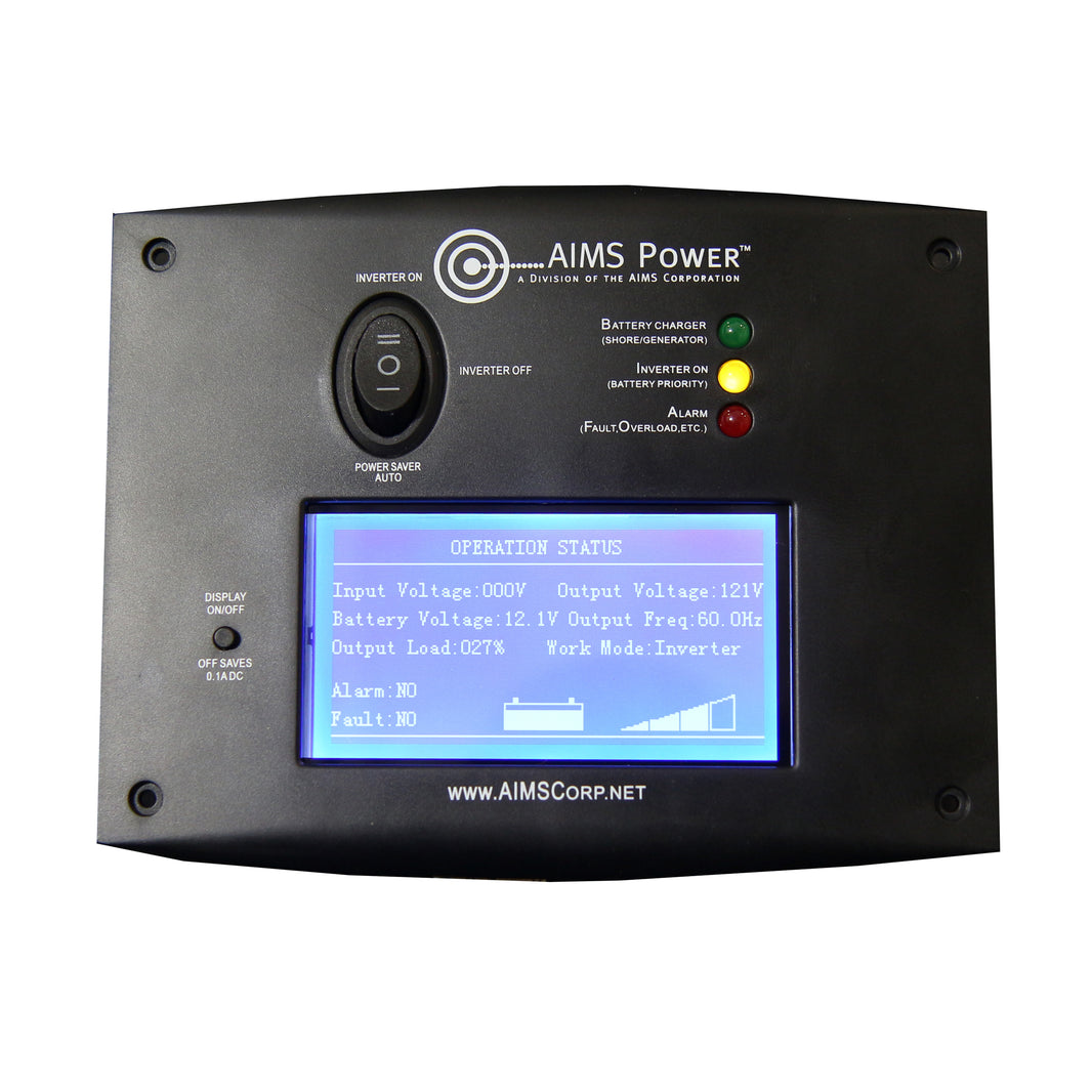 AIMS Power LCD Remote Panel for Low Frequency Inverter Chargers