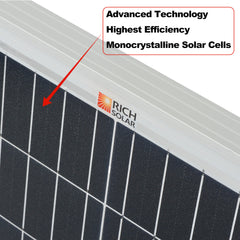 Rich Solar MEGA 200 PRO 200 Watt 24 Volt Solar Panel