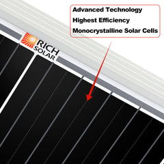 Rich Solar MEGA 200 ONYX 200 Watt Solar Panel