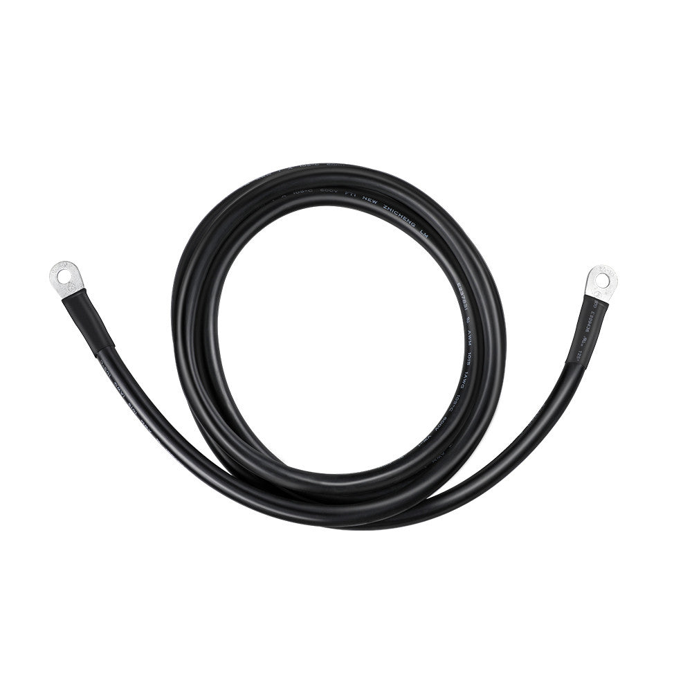 Renogy red and black inverter cables with 3/8 inch ring terminals