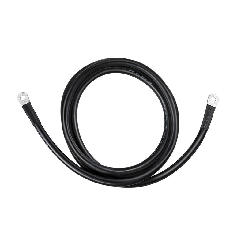 Renogy red and black inverter cables with 3/8 inch ring terminals