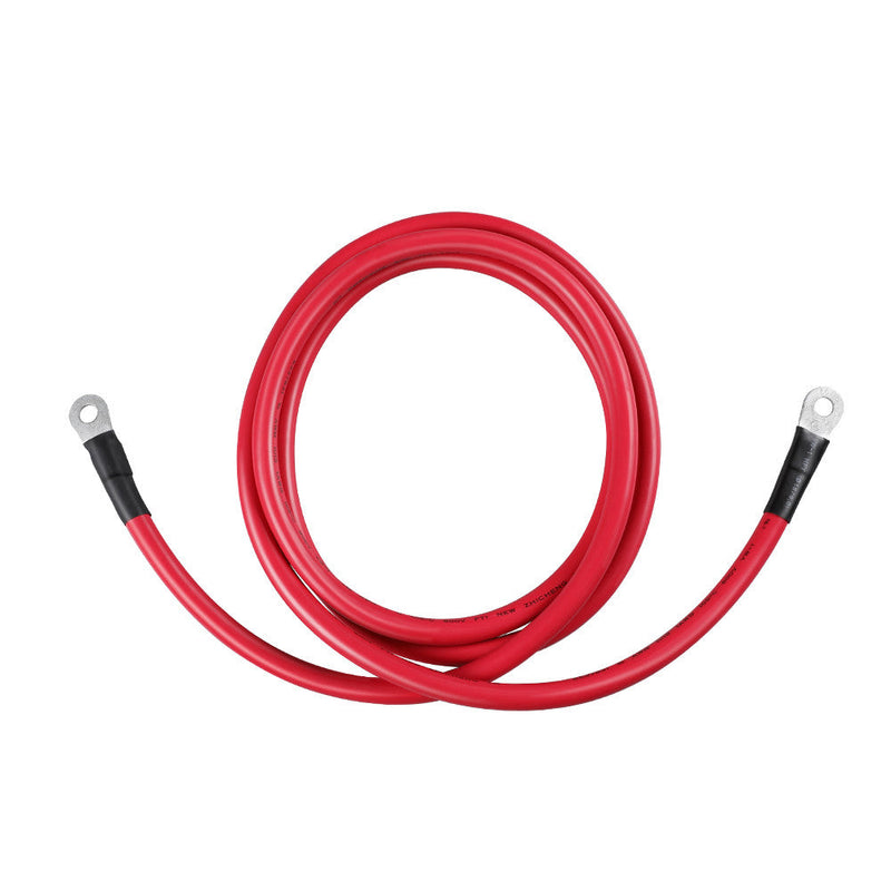 Renogy red and black inverter cables with 3/8 inch ring terminals