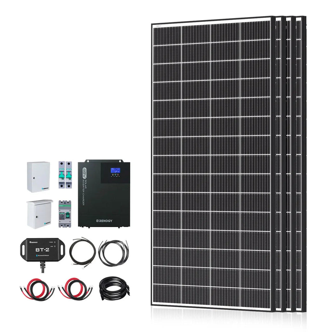 Renogy 1200W complete solar kit with 9.6kWh battery bank
