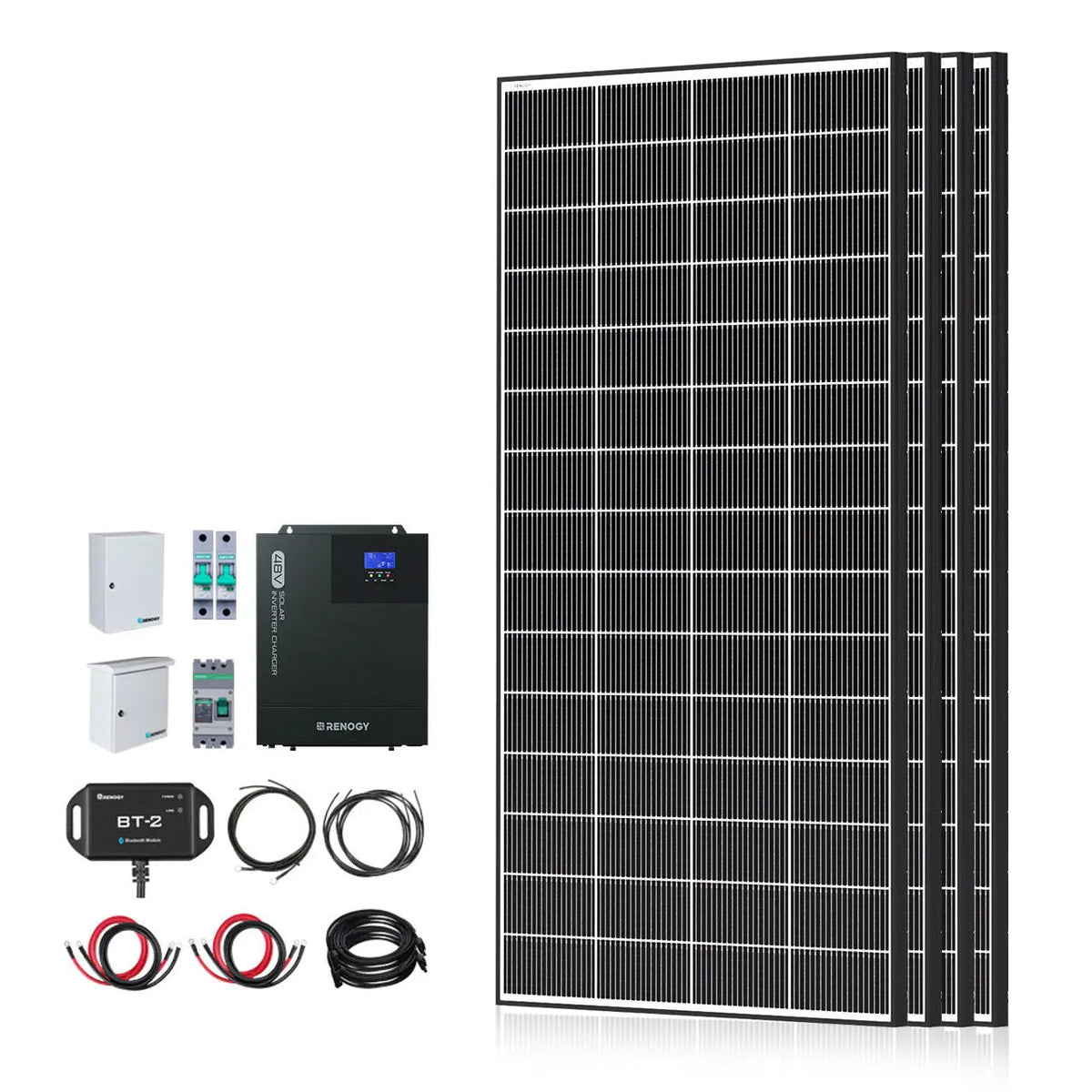 Renogy 1200W complete solar kit with 9.6kWh battery bank