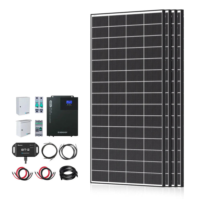 Renogy 1200W complete solar kit with 9.6kWh battery bank