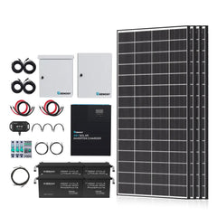 Renogy 1200W complete solar kit with 9.6kWh battery bank