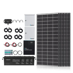 Renogy 1200W complete solar kit with 9.6kWh battery bank