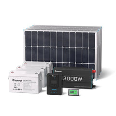 Renogy 400W complete solar kit for a workshop or shed